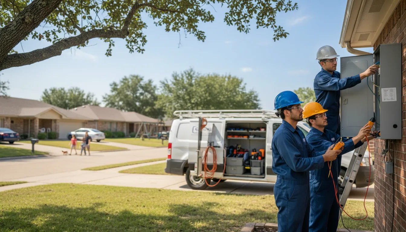 Certified electrician providing emergency electrical services in Altair, TX